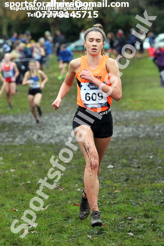 Womens under-17s and under-20s, 2019 European Cross Country Trials and British Cross Challenge, Sefton Park, Liverpool.  Photo: David T. Hewitson/Sports for All Pics